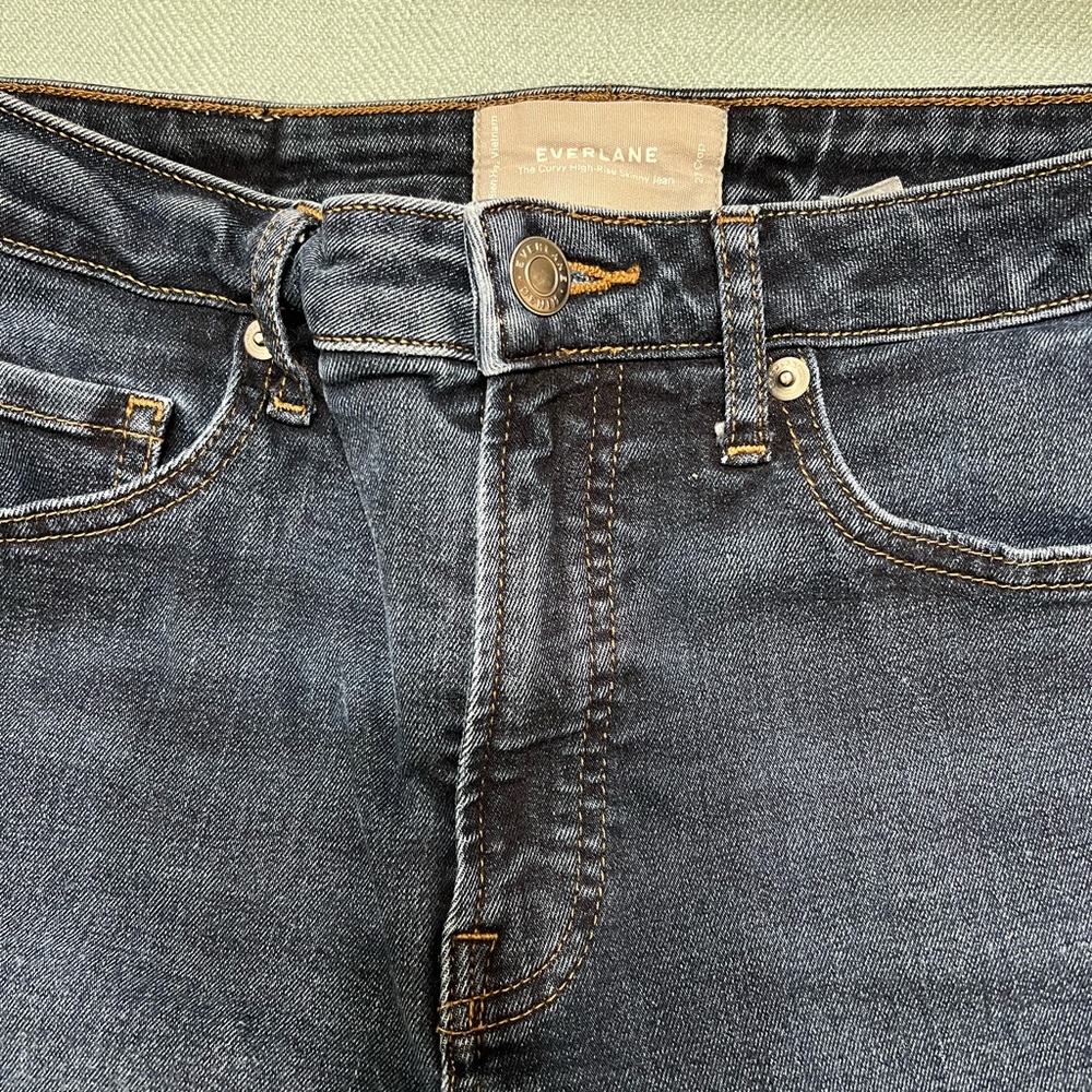 Everlane The Curvy High-Rise Skinny Jean Dark Wash